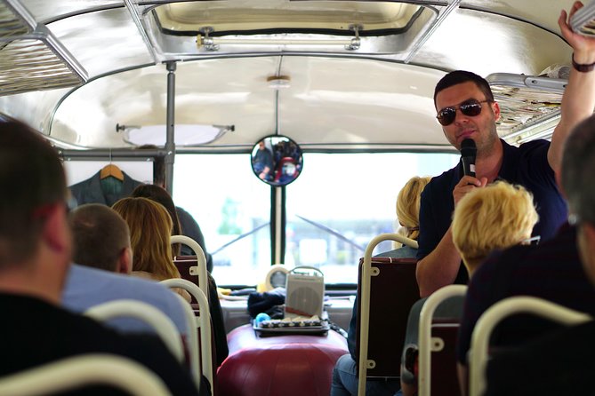 Warsaw City Sightseeing in a Retro Bus - Starting at the Palace of Culture and Science