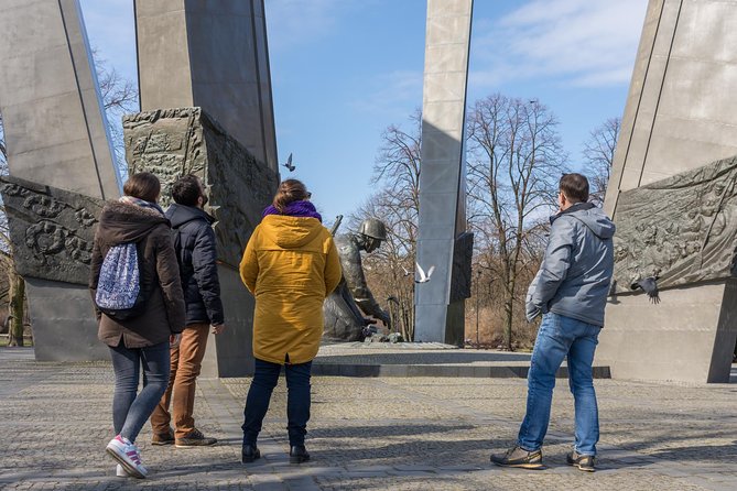Warsaw: Communism Tour in an Original Socialist Van - Socialist realism at Constitution Square